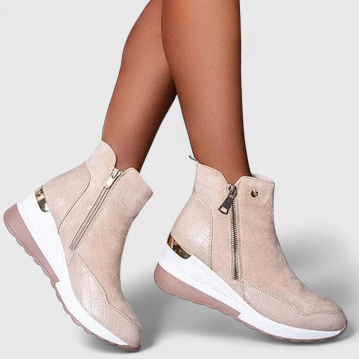 Fennily | Women's Boots with Slip-On Comfortable Casual Everyday Walking Lightweight