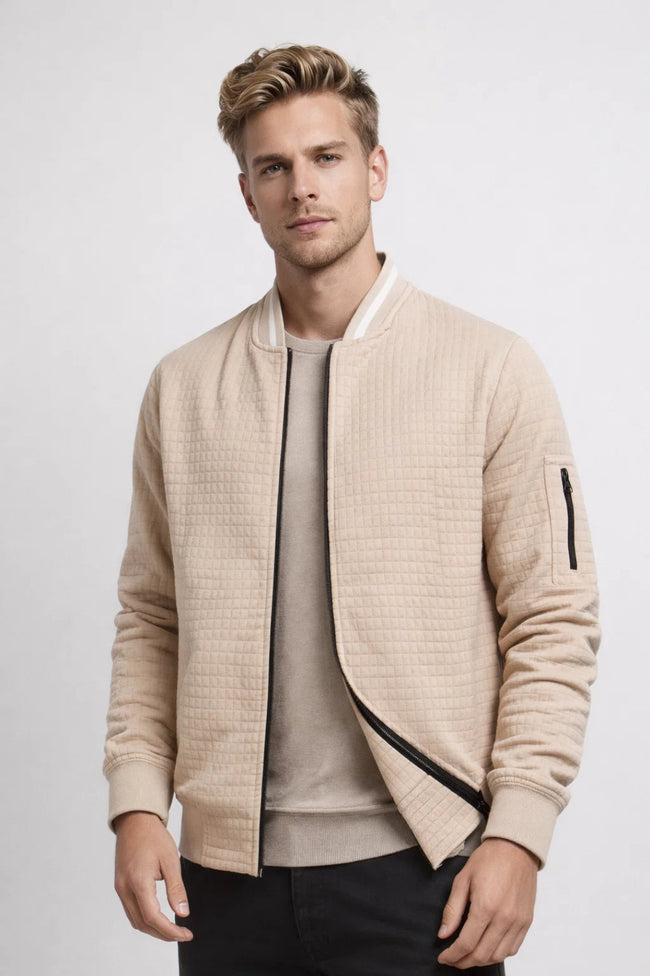 Andrew | Quilted Zip-Up Bomber Jacket for Men
