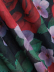 Red Rose Women's Maxi Dress by FJØRNA, flowing summer dress with a vibrant red color, perfect for special occasions.