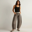 Barrel Leg Jeans Women High Waist Relaxed Fit