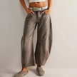 Barrel Leg Jeans Women High Waist Relaxed Fit