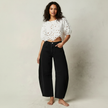 Barrel Leg Jeans Women High Waist Relaxed Fit