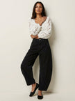 Barrel Leg Jeans Women High Waist Relaxed Fit