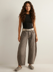 Barrel Leg Jeans Women High Waist Relaxed Fit
