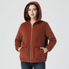 Soft Corduroy Jacket Women Hooded Relaxed Fit