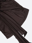 FJØRNA women's ruched halter neck mini dress, perfect for party and day wear, shown on a model with a fitted silhouette.