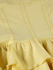 FJØRNA ruffled halter mini dress for women, perfect for party and day wear, featuring a stylish ruffled halter neckline.