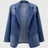 Lightweight Jacket Women Straight Cut Casual-Chic Soft Fabric