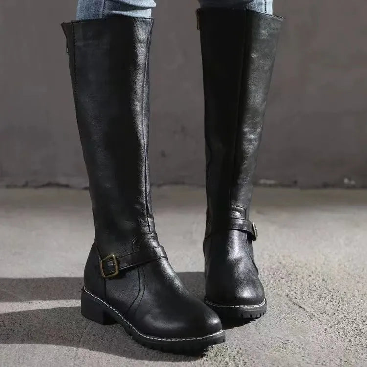 Orthopedic Tall Walking Boots with Arch Support and Cushioned Heel for Women