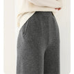 FJØRNA women's Merino wool wide-leg jogger pants featuring a comfortable fit and soft, natural fabric.