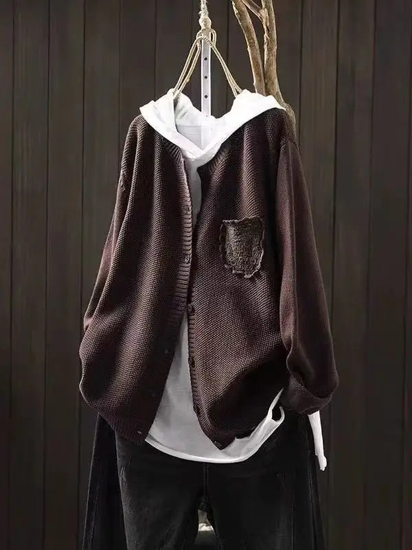 Ansley | Women's Cozy Oversized Knit Cardigan Sweater
