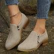 Maia | Women's SleekShield Zip Up Ankle Boots with Leather Comfortable Casual