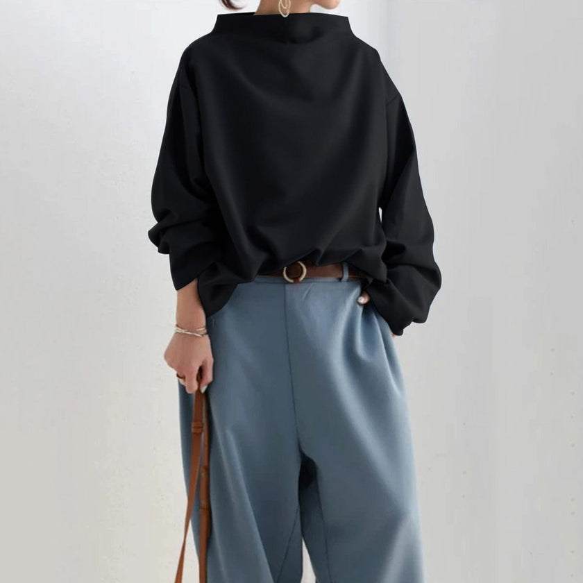 Elly | Women's Versatile Knit High Neck Sweater Pullover