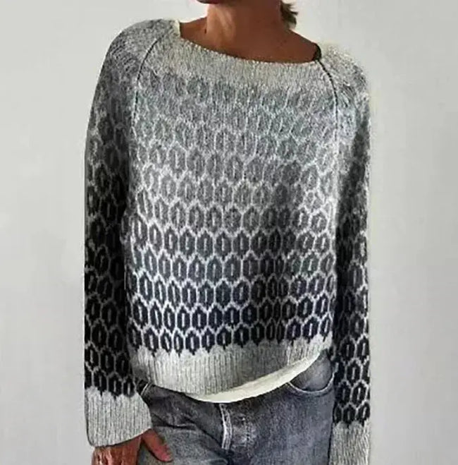 Gia | Women's Elegant Oversized Cozy-Knit Sweater with Draped Silhouette Chic Soft