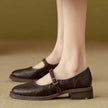 Ida | Women's Leather Block-Heel Heeled Mary Jane Shoes