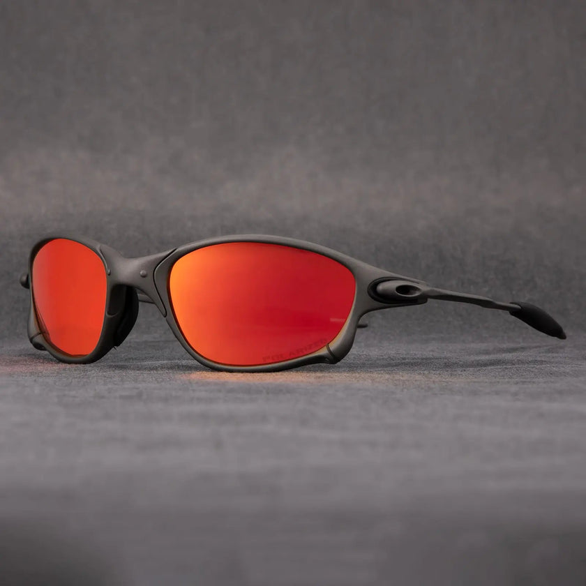 FJØRNA polarized men's UV400 sunglasses showing sleek lightweight design with dark tinted lenses and stylish frame.