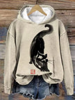 Iris | Women's Cozy Oversized Knit Nordic Hoodie Sweatshirt