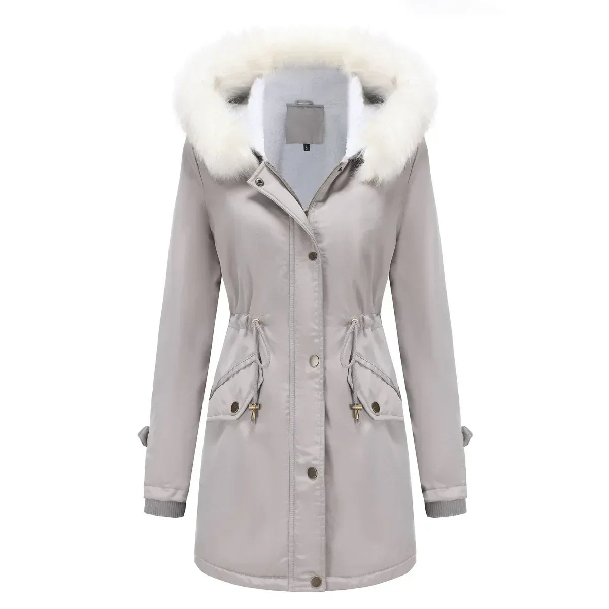 Parka Jacket Sherpa Fleece Lined Hooded Faux Fur Trim Long Winter Coat | Berit