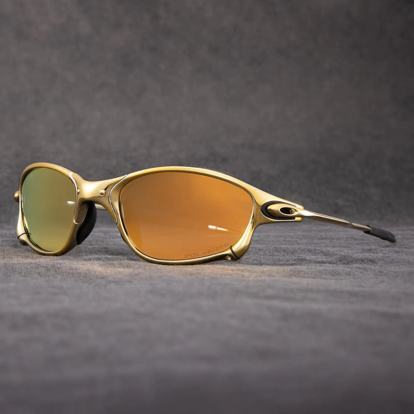 FJØRNA polarized men's sunglasses with UV400 protection, lightweight accessories, featuring sleek frame and tinted lenses.