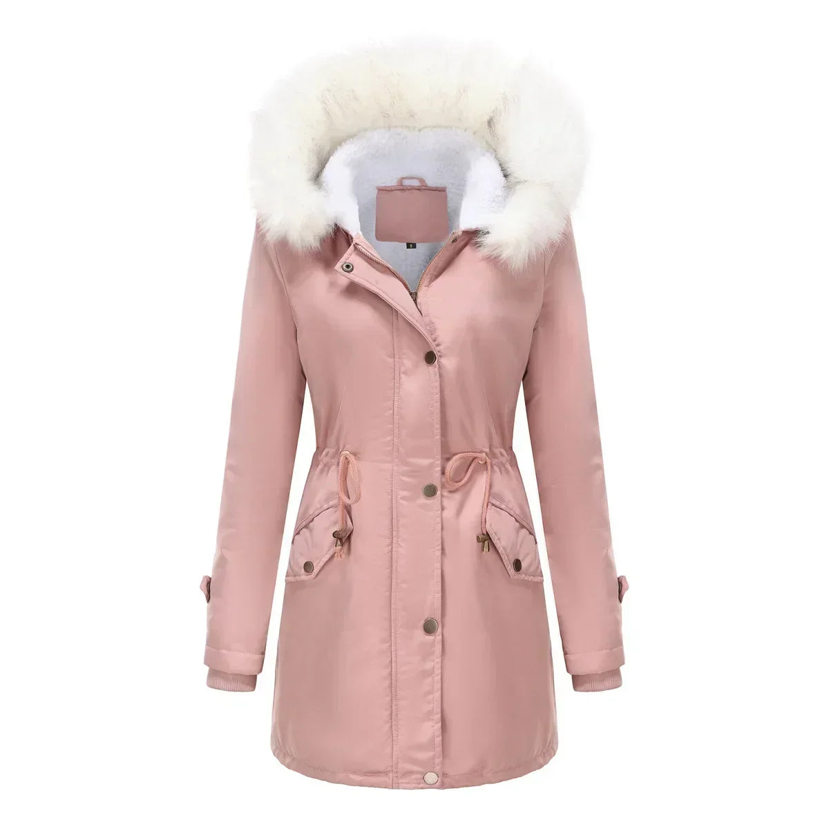 Parka Jacket Sherpa Fleece Lined Hooded Faux Fur Trim Long Winter Coat | Berit