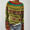 Ada | Women's Oversized Wool-Cotton Knit Sweater with Corduroy Detail for Casual
