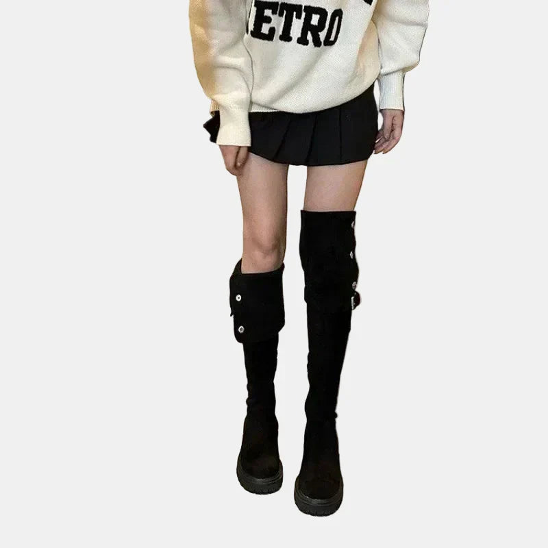 Livia | Women's Over the Knee Cowboy Boots with Comfortable Casual Everyday