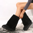 Henriette | Women's Mid-Calf Knit-Cuff Winter Boots
