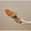 FJØRNA women's fur mule slippers with plush lining and slip-on design, cozy and luxurious footwear for women.