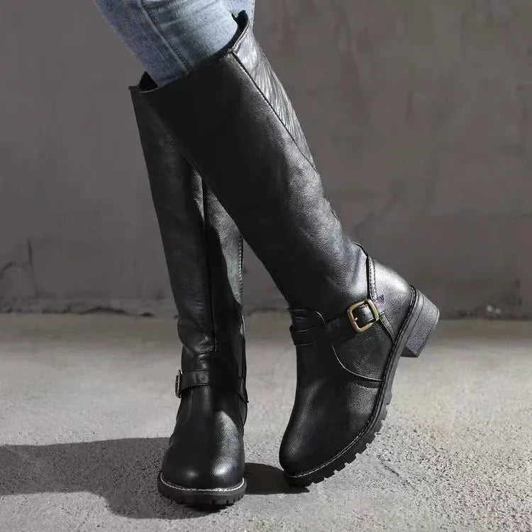 Orthopedic Tall Walking Boots with Arch Support and Cushioned Heel for Women