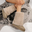 Henriette | Women's Mid-Calf Knit-Cuff Winter Boots