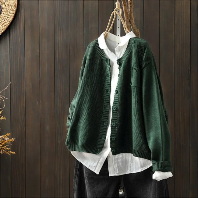 Marivelle | Women's Versatile Button-Front Cardigan Sweater Knit Sweater with Cozy for Layering