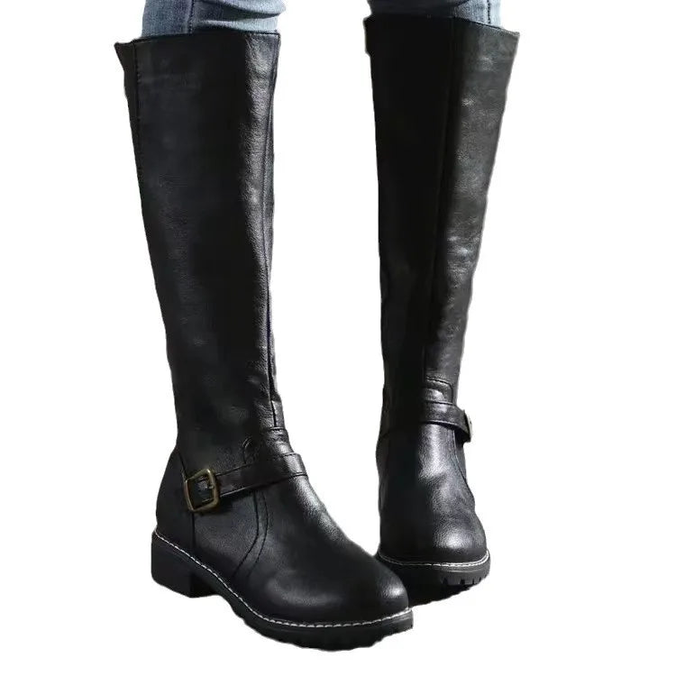 Orthopedic Tall Walking Boots with Arch Support and Cushioned Heel for Women