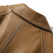 Faux Leather Jacket Women Utility Turn-Down Collar