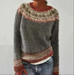 Kira | Women's Relaxed-Fit Printed Knit Sweater in Cozy Knit Fabric for Layering