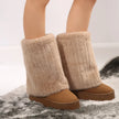 Henriette | Women's Mid-Calf Knit-Cuff Winter Boots