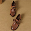 FJØRNA women’s dual-tone leather loafers with handcrafted design and cushioned insoles, stylish and comfortable shoes for women.