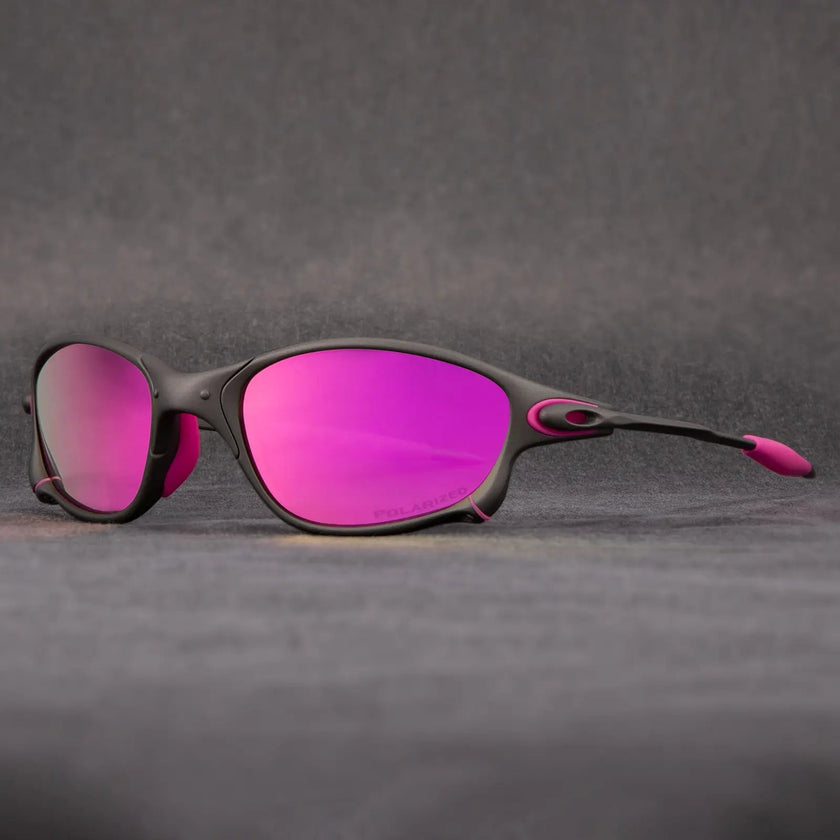 FJØRNA polarized men's sunglasses with UV400 protection, lightweight accessories with sleek black frames and tinted lenses.