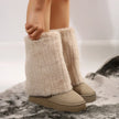 Henriette | Women's Mid-Calf Knit-Cuff Winter Boots