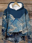 Fiona | Women's Cozy Oversized Knit Nordic Hoodie Sweatshirt