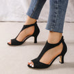 FJØRNA women's orthopedic sandals with a heel and non-slip sole, featuring supportive straps and comfortable design for everyday wear.