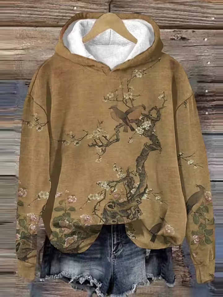 Lydia | Women's Cozy Oversized Knit Nordic Hoodie Sweatshirt