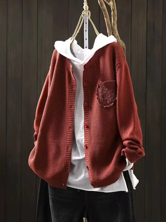 Ansley | Women's Cozy Oversized Knit Cardigan Sweater with Soft for Casual