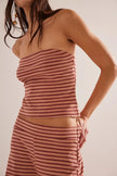 Women’s FJØRNA knit wide-leg trousers, loose pull-on pants, shown in a relaxed fit with a comfortable knit fabric.