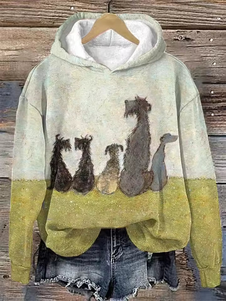 Naomi | Women's Cozy Oversized Knit Nordic Hoodie Sweatshirt
