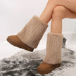 Henriette | Women's Mid-Calf Knit-Cuff Winter Boots