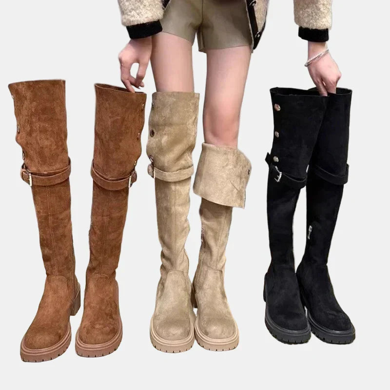 Livia | Women's Over the Knee Cowboy Boots with Comfortable Casual Everyday