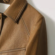 Faux Leather Jacket Women Utility Turn-Down Collar