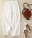 FJØRNA lightweight summer women's wide-leg trousers, breathable and flowy, perfect for casual warm-weather outfits.