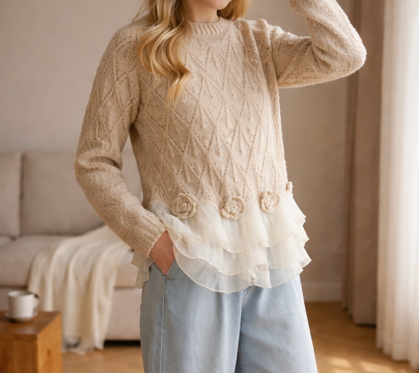Taylor | Women's Cozy Cable Knit Cardigan Sweater