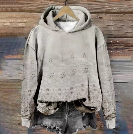 Grace | Women's Cozy Oversized Knit Nordic Hoodie Sweatshirt